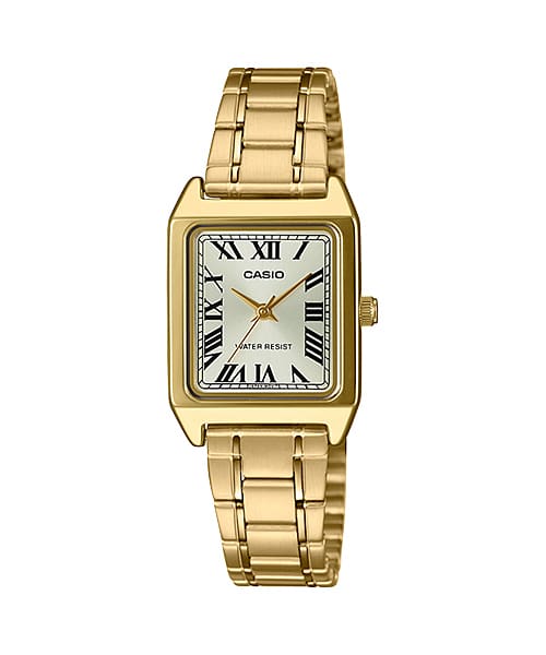 Casio Ladies Analogue Mineral Gladd Watch LTPV007G-9B