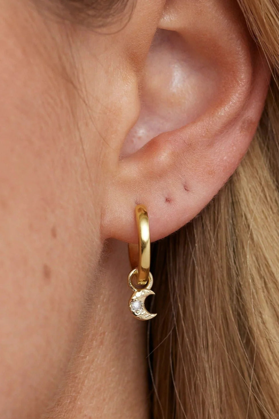 Toni May Moon Gold Charm