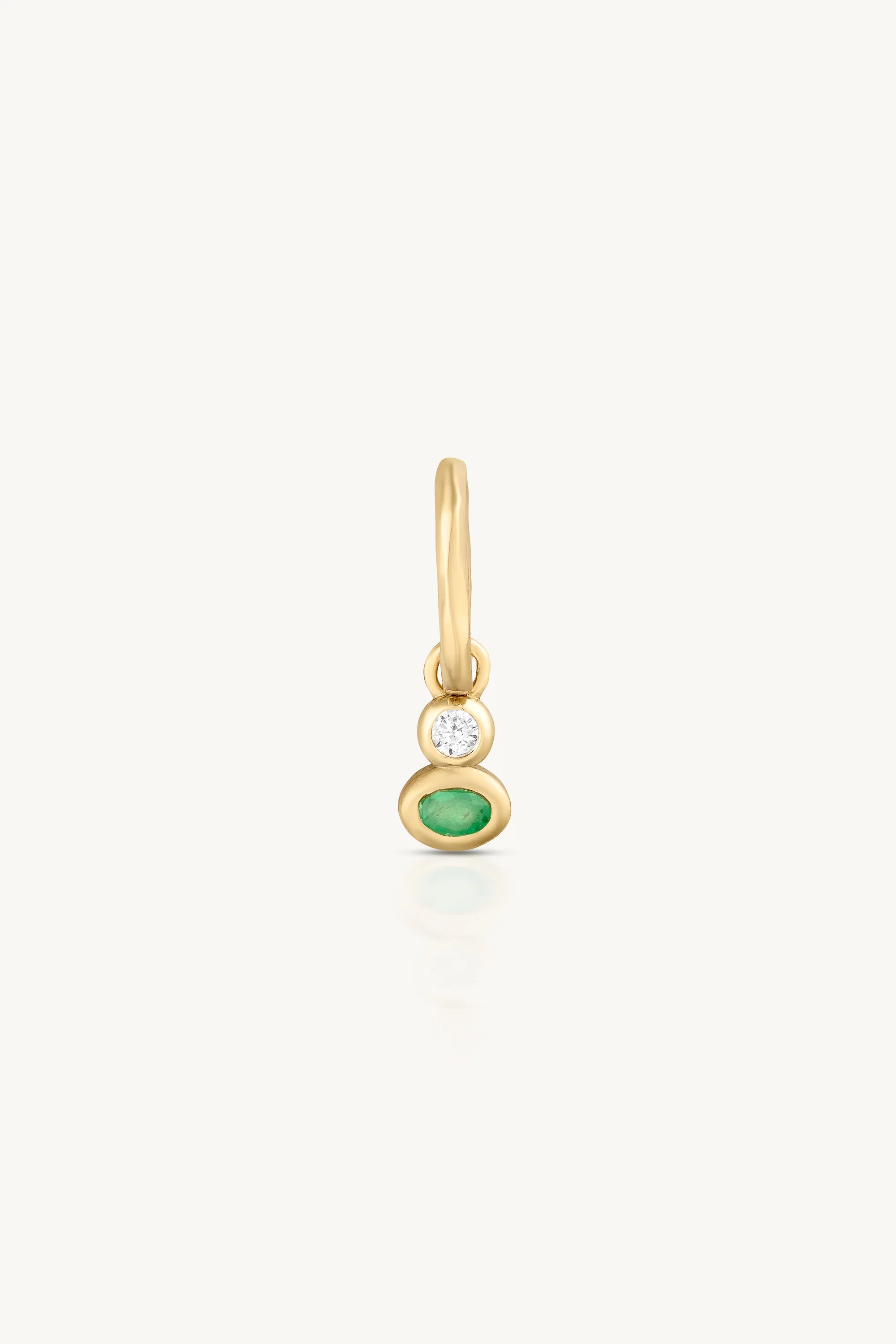 Toni May May Emerald Petite Gold Charm