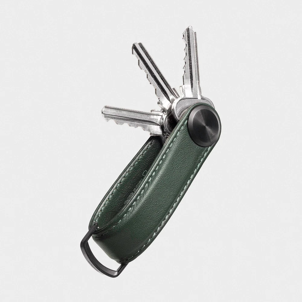 OrbitKey Key Organiser Pro Leather Evergreen