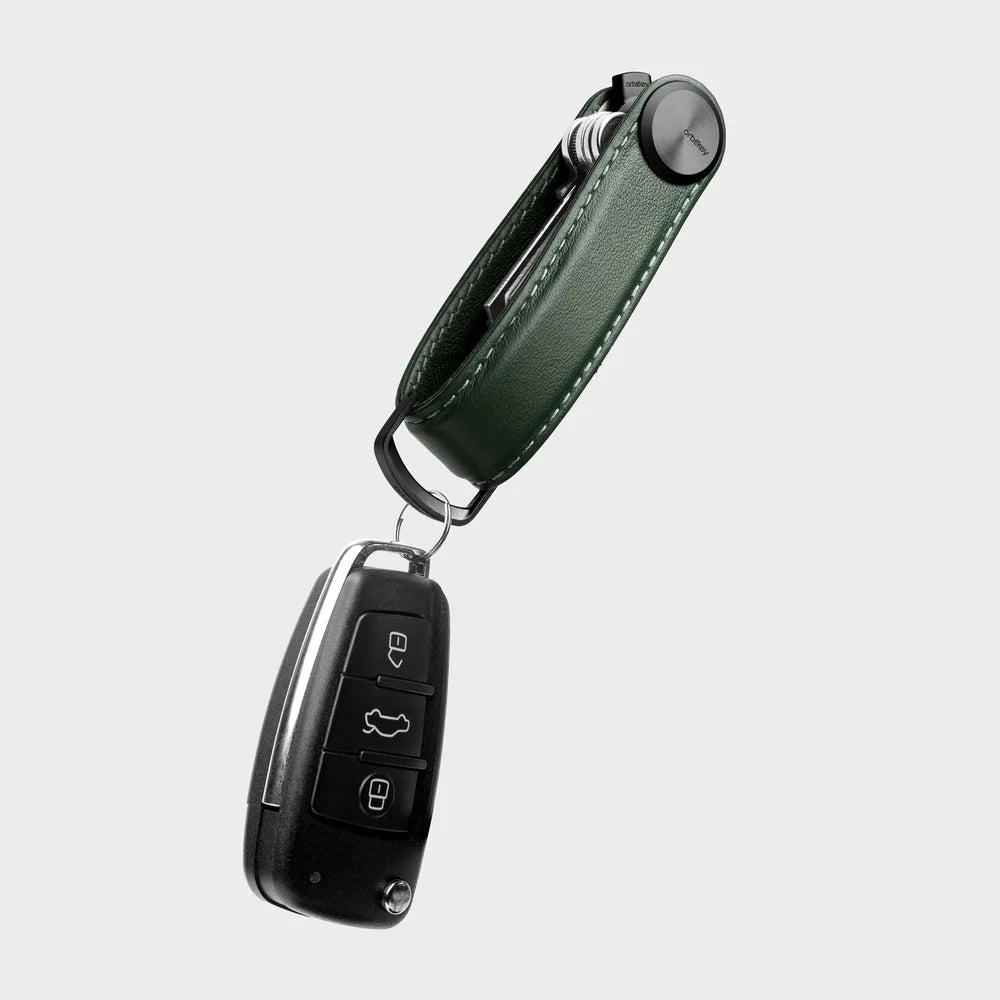 OrbitKey Key Organiser Pro Leather Evergreen