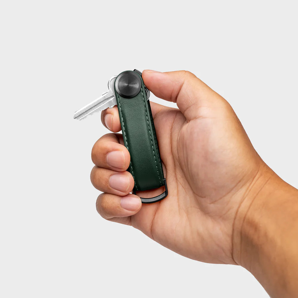 OrbitKey Key Organiser Pro Leather Evergreen