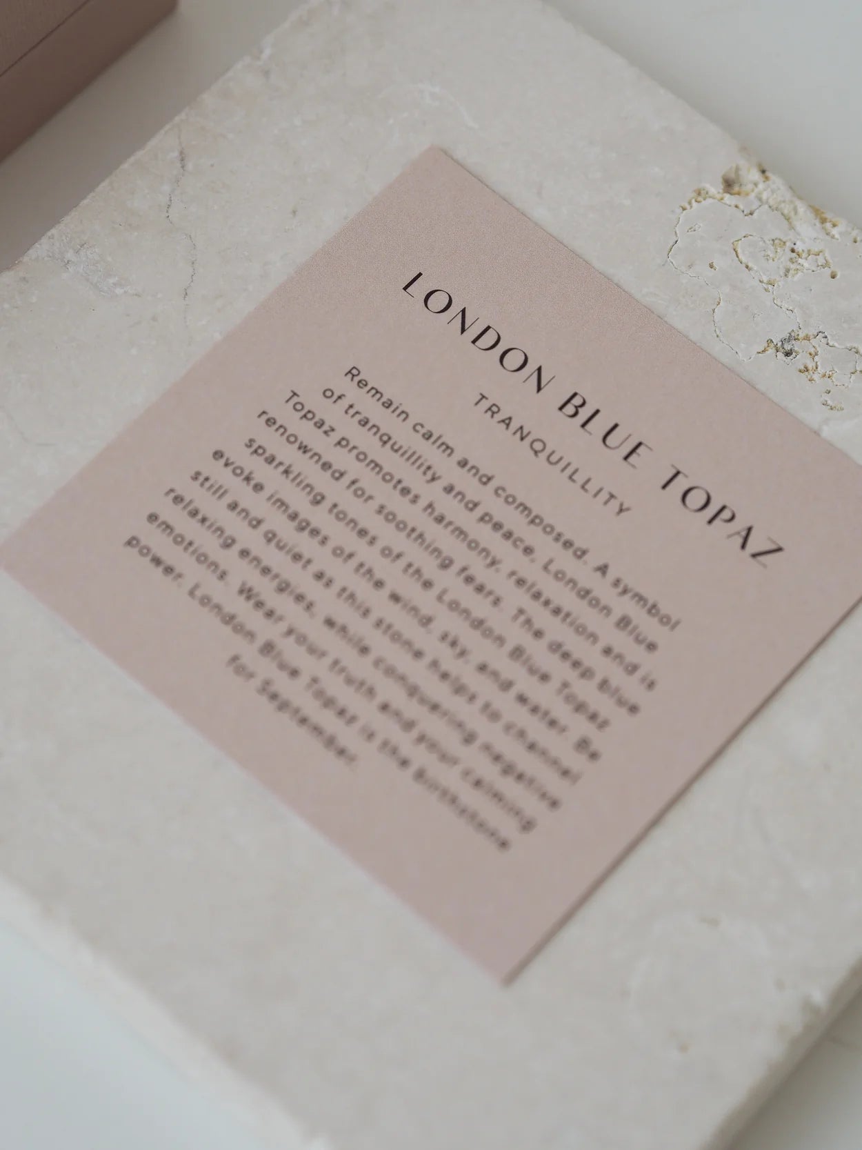 Kirstin Ash London Blue Topaz Gemstone Pendant Sterling Silver