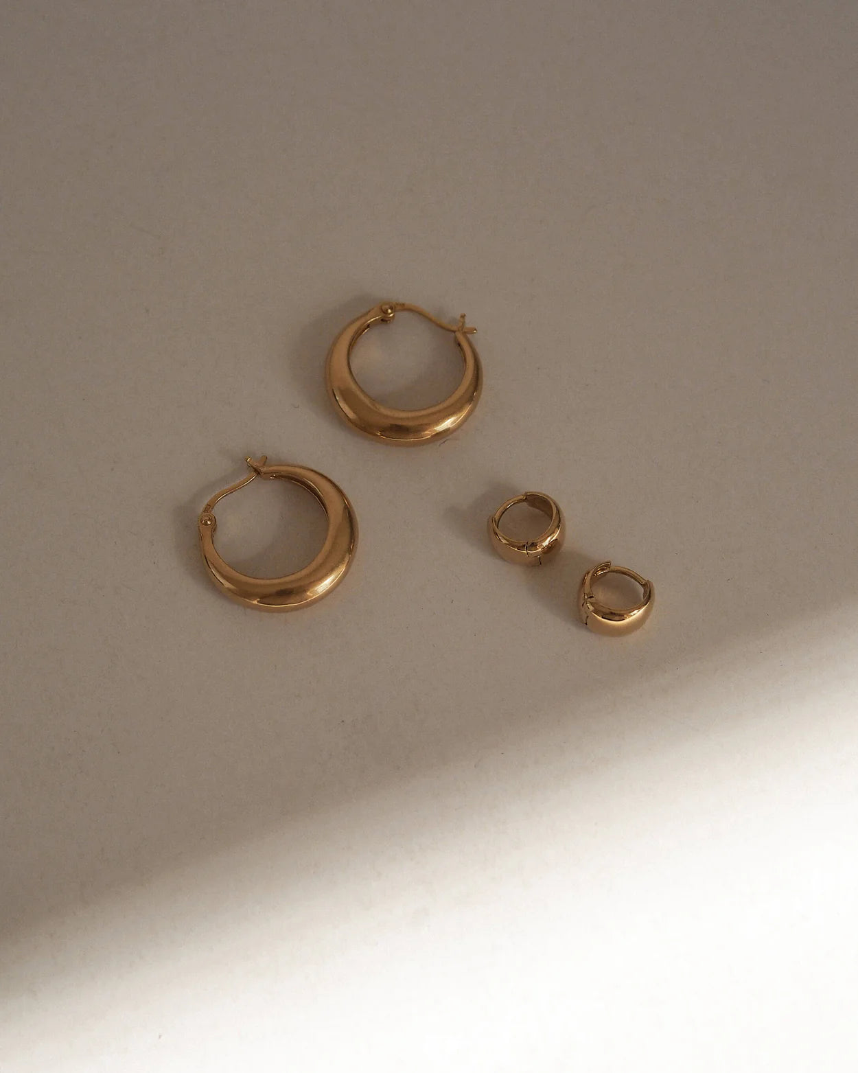 Kirstin Ash Glow Hoops- 18k gold plated