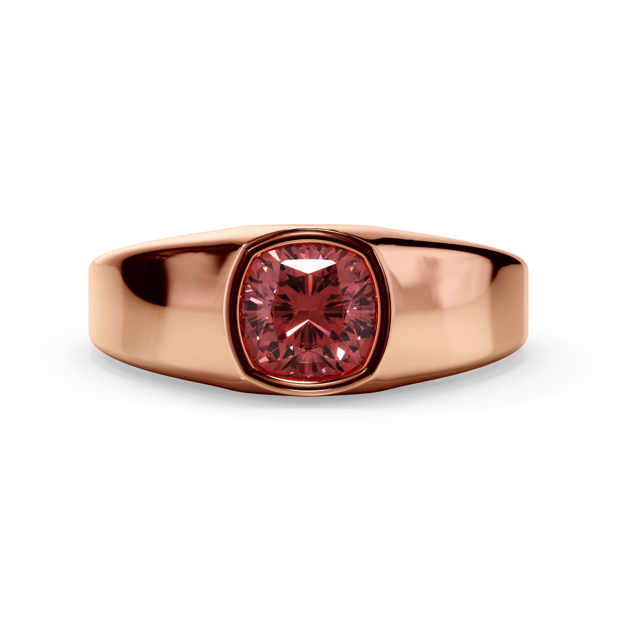 18ct Yellow Gold Coloured Gemstone Signet Ring