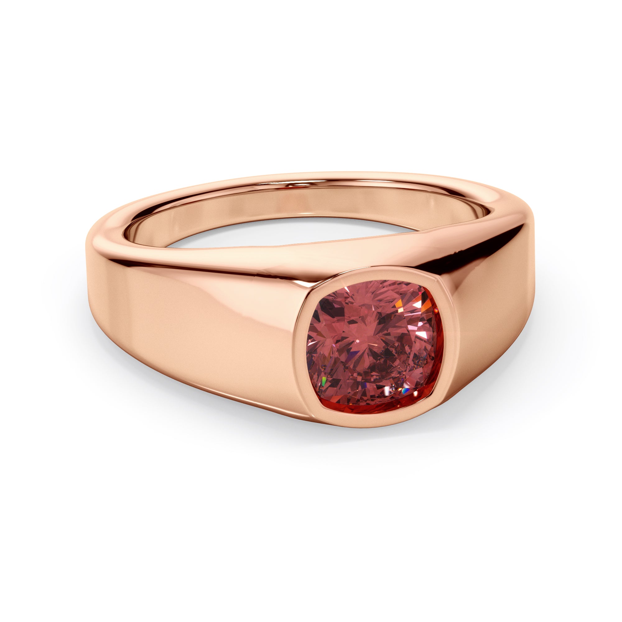 18ct Yellow Gold Coloured Gemstone Signet Ring