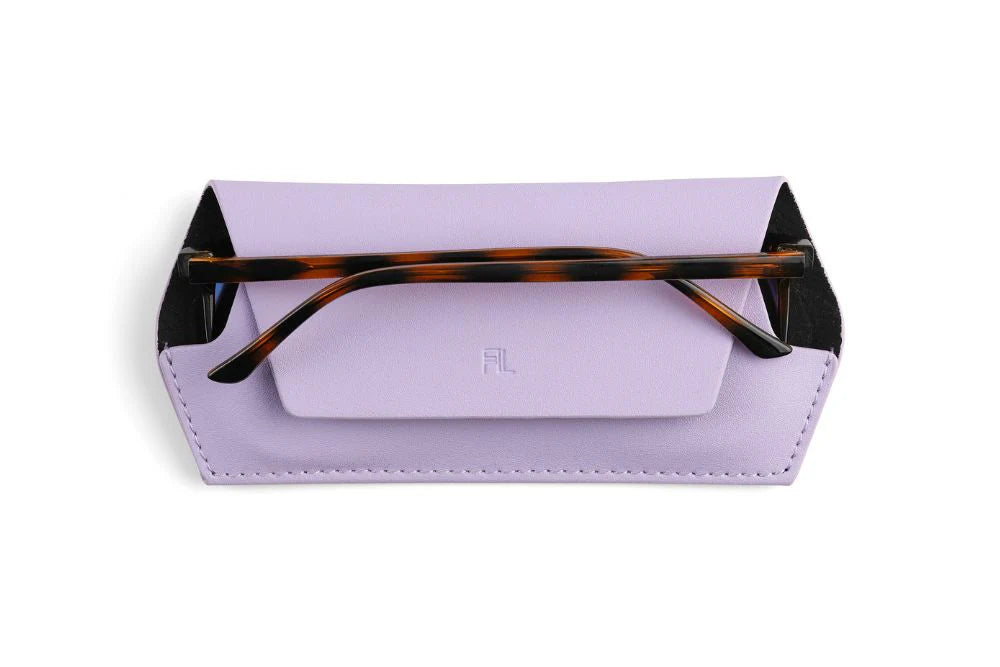 Fox and Leo Glasses Case- Lilac