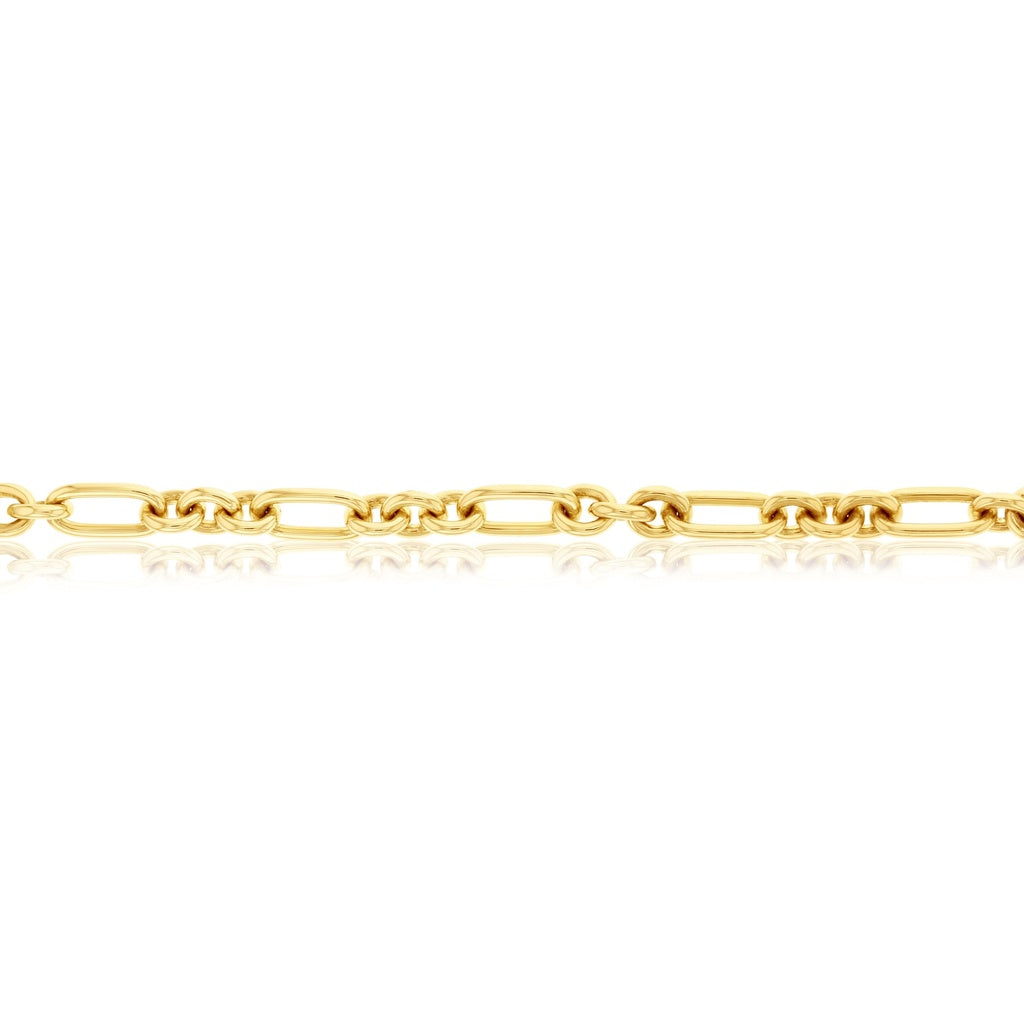 9CT Silver Filled Cable 3+1 Bracelet