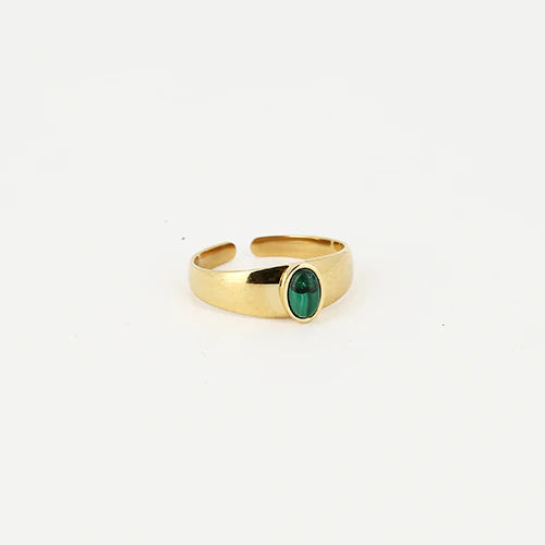 Zag Bijoux Alexandra Ring- Malachite