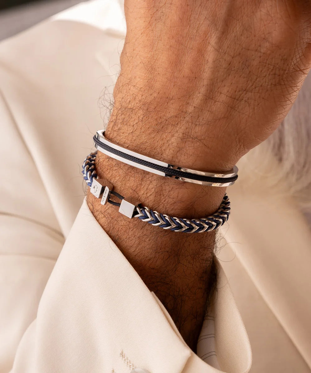 Pig and Hen Navarch 6mm Navy | Silver