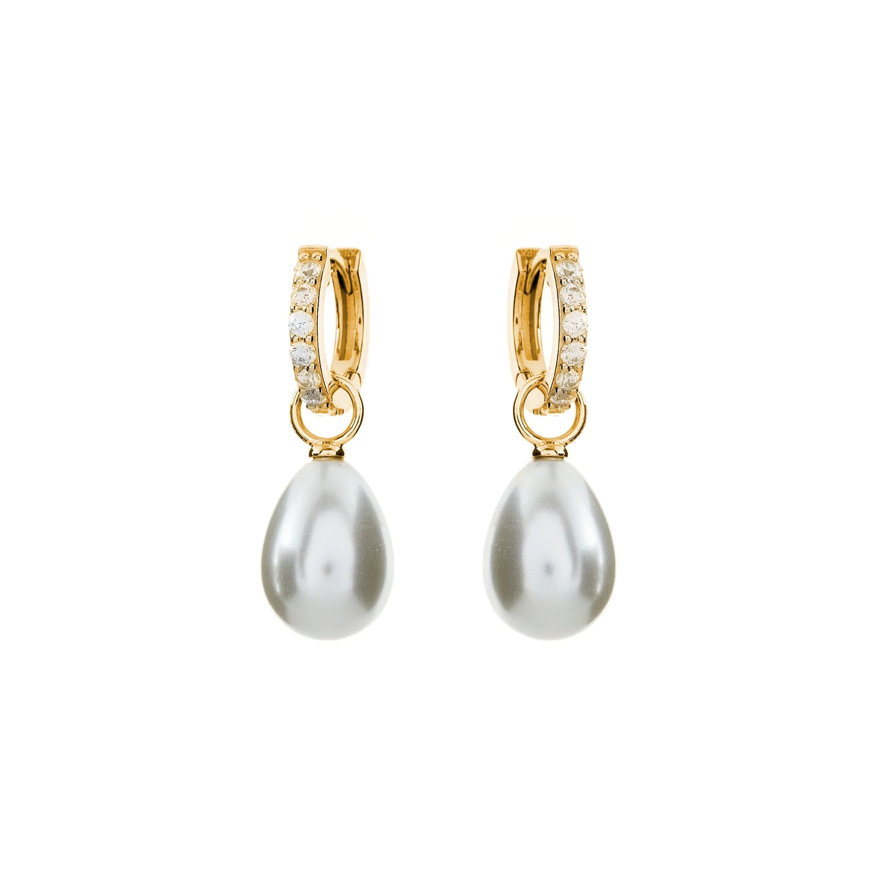Sybella Bindi Baroque Pearl Gold Hoop Earrings