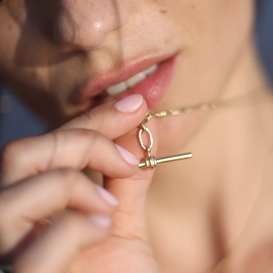 Toni May Fob Gold Necklace