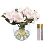 Cote Noire Round Magnolia Bouquet - Pink - Gold Badge