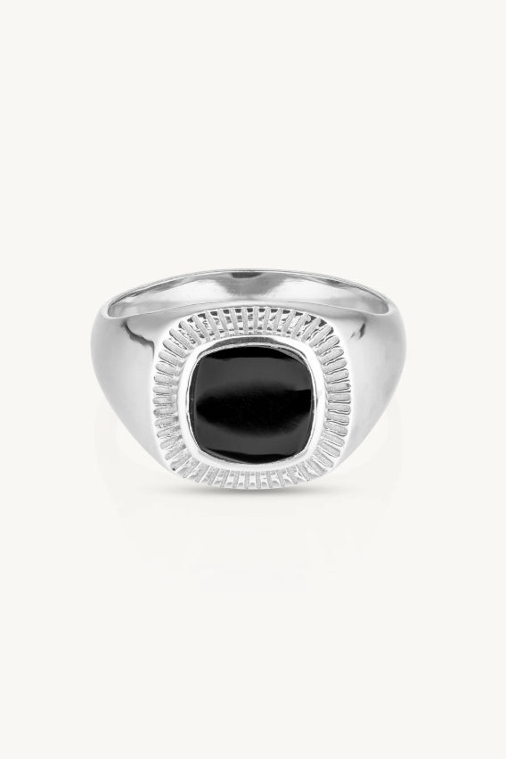 Toni May Lennox Black Onyx Silver Ring