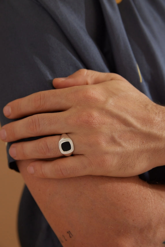 Toni May Lennox Black Onyx Silver Ring