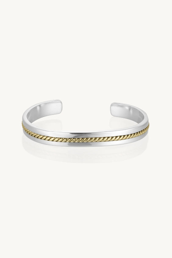 Toni May Braided Mixed Metal Cuff