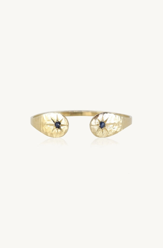 Toni May Sapphire Star Gold Cuff