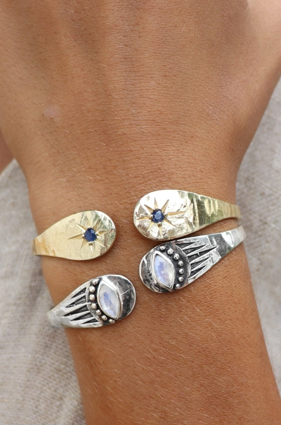 Toni May Sapphire Star Gold Cuff