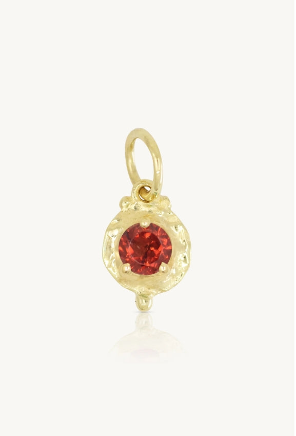 Toni May January Garnet Gold Birthstone Necklace Charm