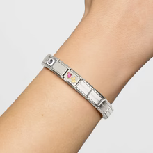 Nomination Composable Classic Link Pink CZ Heart and Butterfly