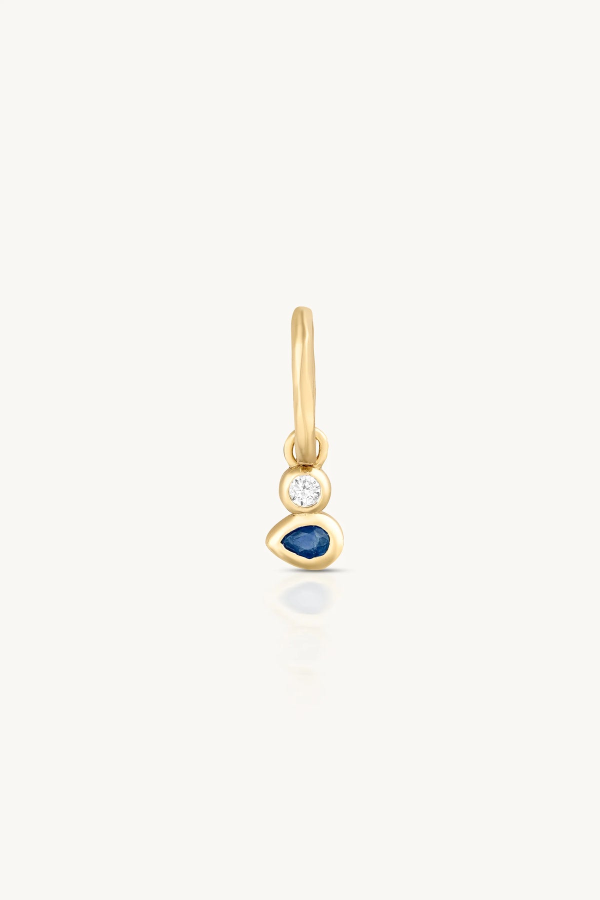 Toni May September Sapphire Petite Gold Charm