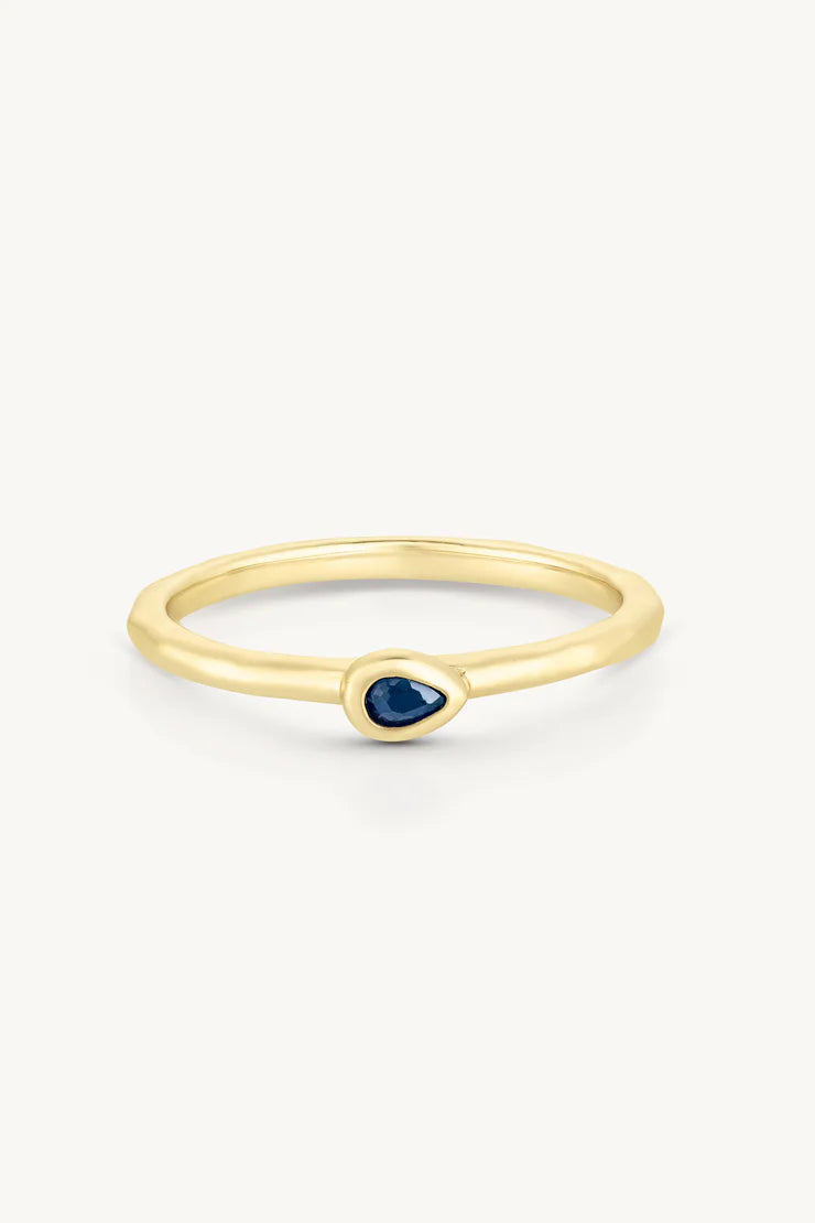 Toni May Petite September Sapphire Gold Stacker