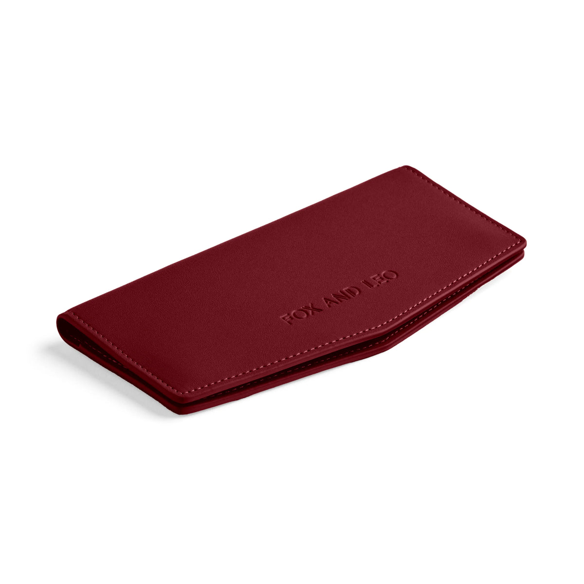 Fox & Leo Slimline Wallet - Burgundy