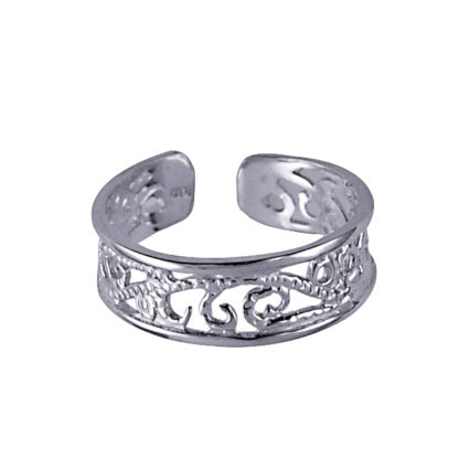 Sterling Silver Lace Toe Ring