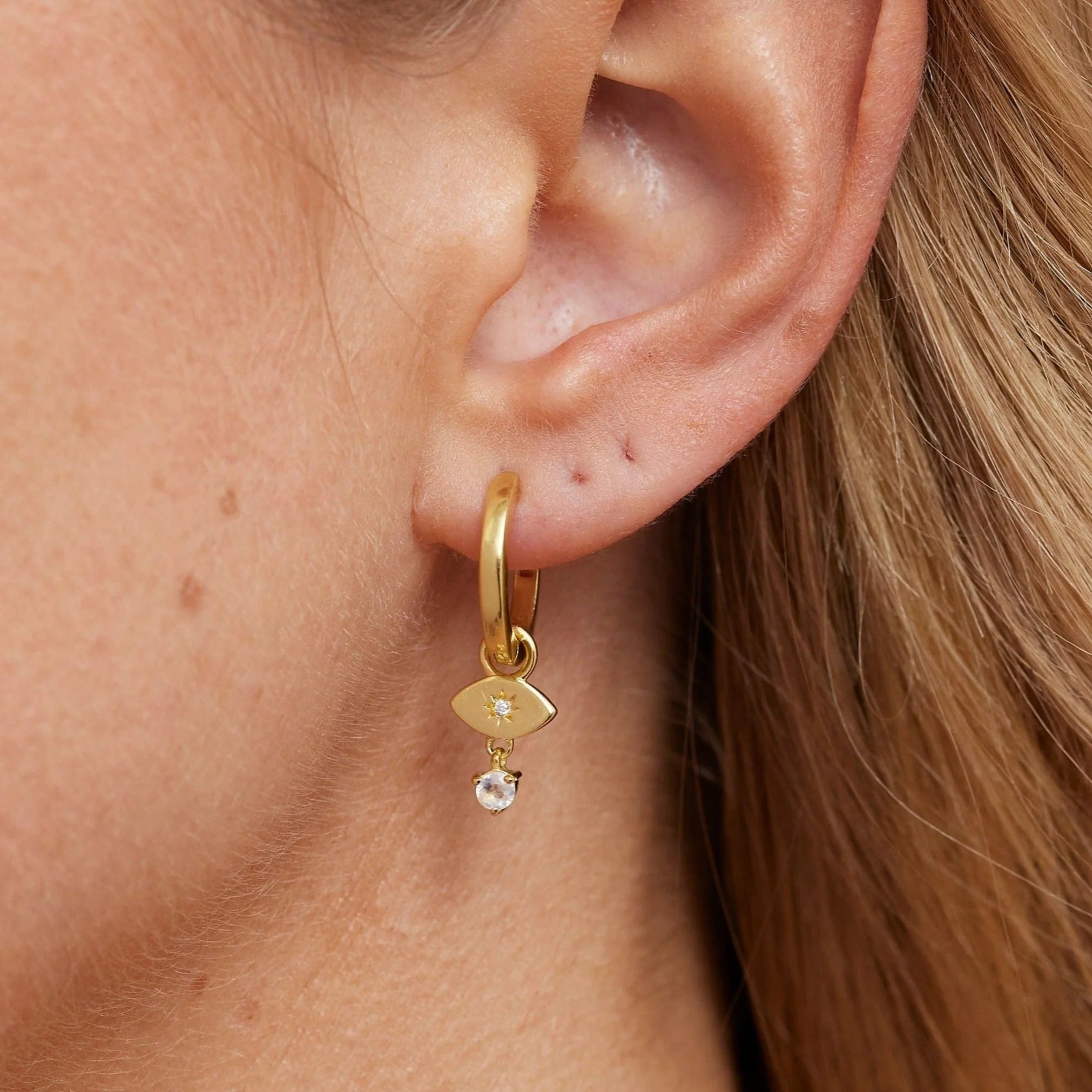 Toni May Vega Moonstone Gold Charm