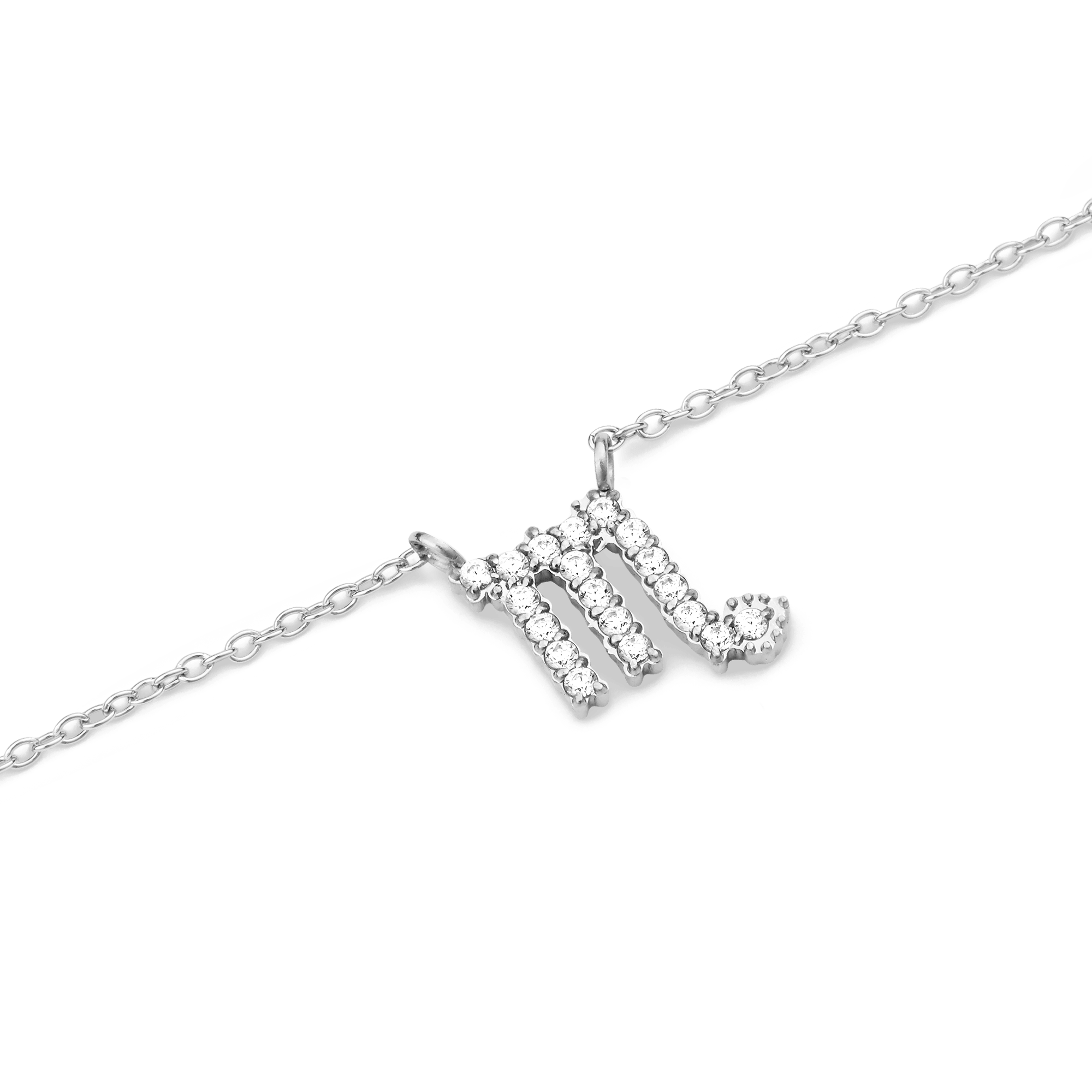 Daniel Wellington Zodiac Crystal Necklace Silver