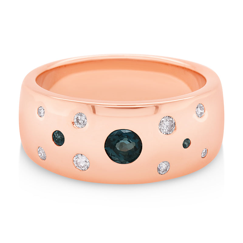 9ct rose gold Diamond dress ring 9ct rose gold Diamond dress ring