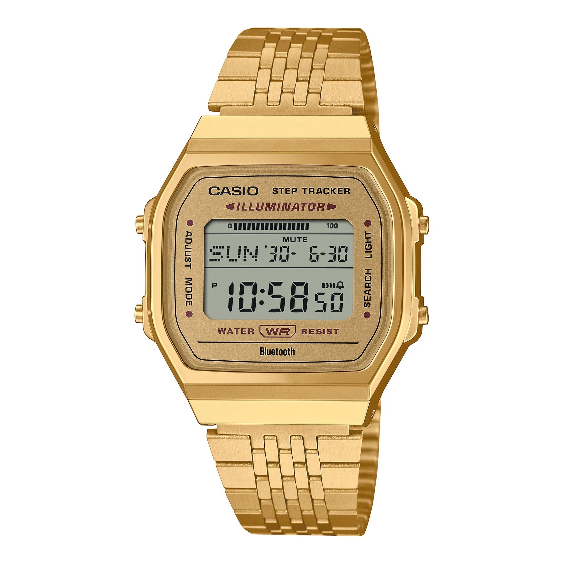 Casio Digital Vintage Smartphone Link ABL100WEG 9A Gold Watch