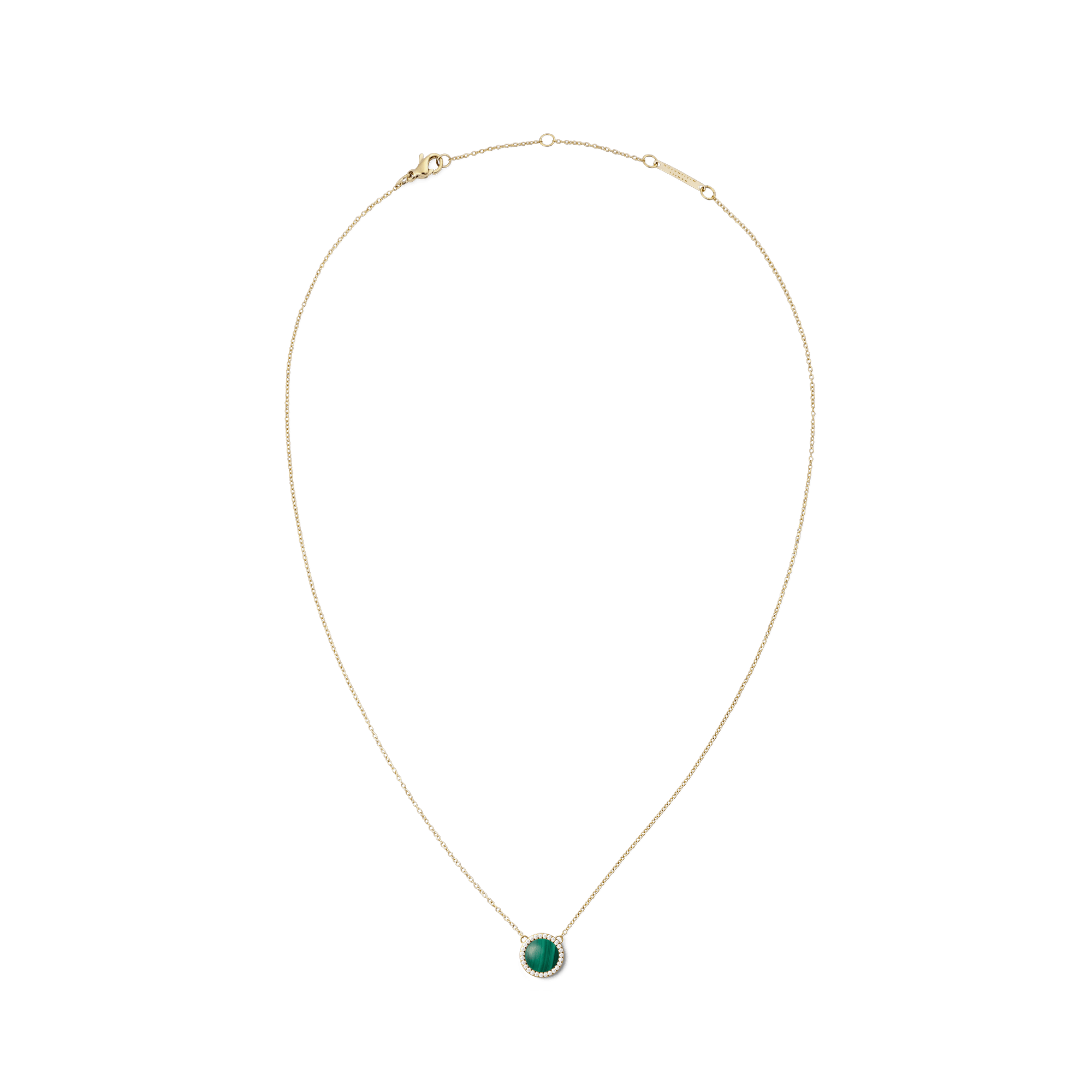 Daniel Wellington Audrey Necklace Malachite Gold