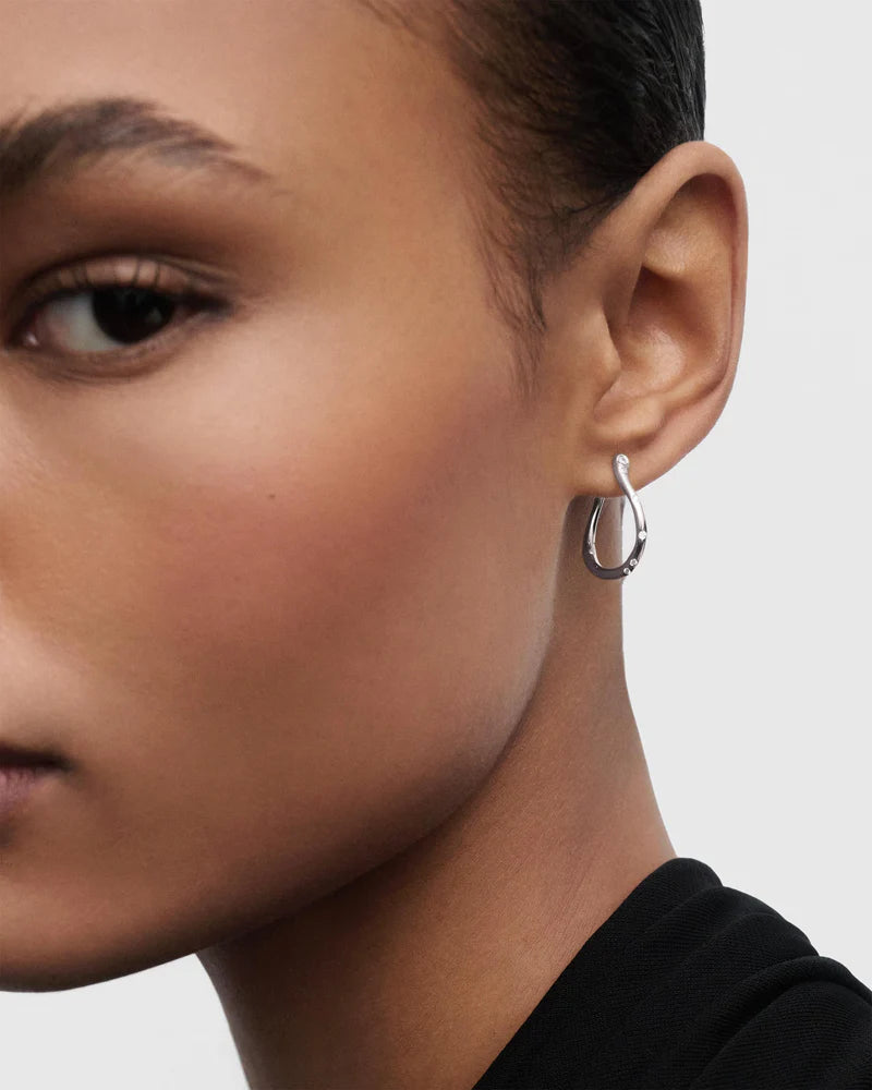 Pdpaola Air Mini Hoops Silver