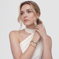 Daniel Wellington Bound Mini 3-Link Gold Watch