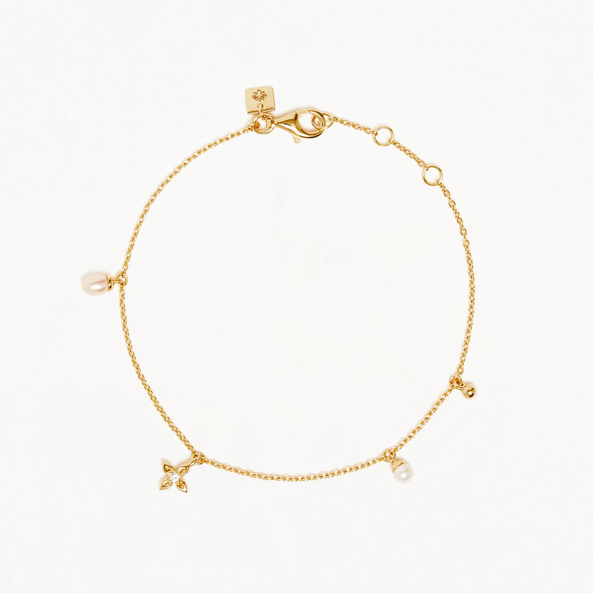 By Charlotte Gold Live in Peace Bracelet