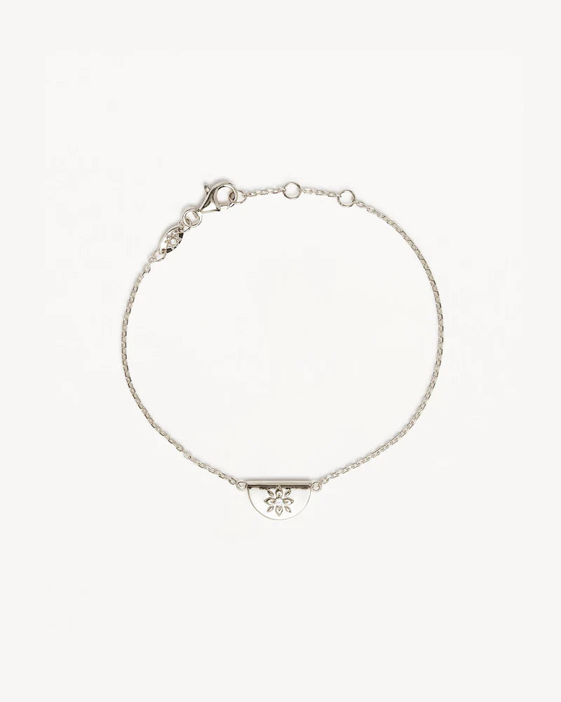 By Charlotte Sterling Silver Lotus Bracelet