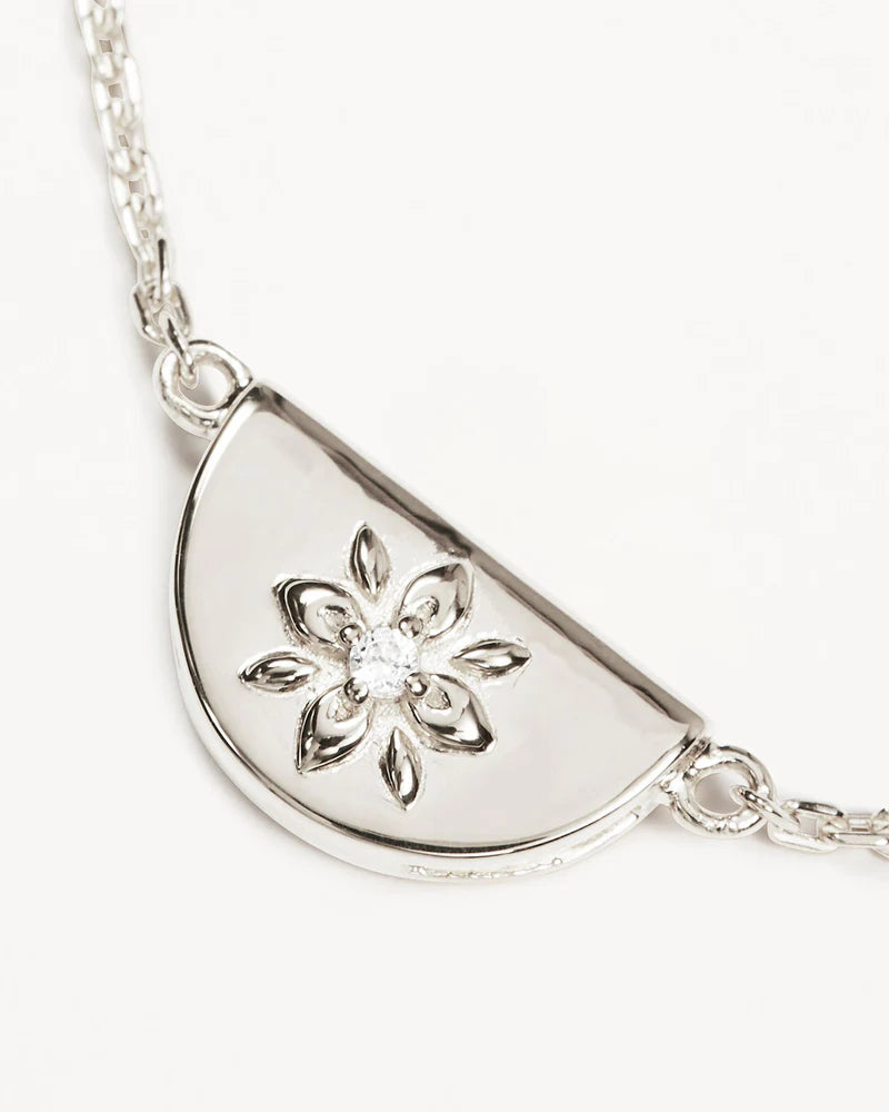 By Charlotte Sterling Silver Lotus Bracelet