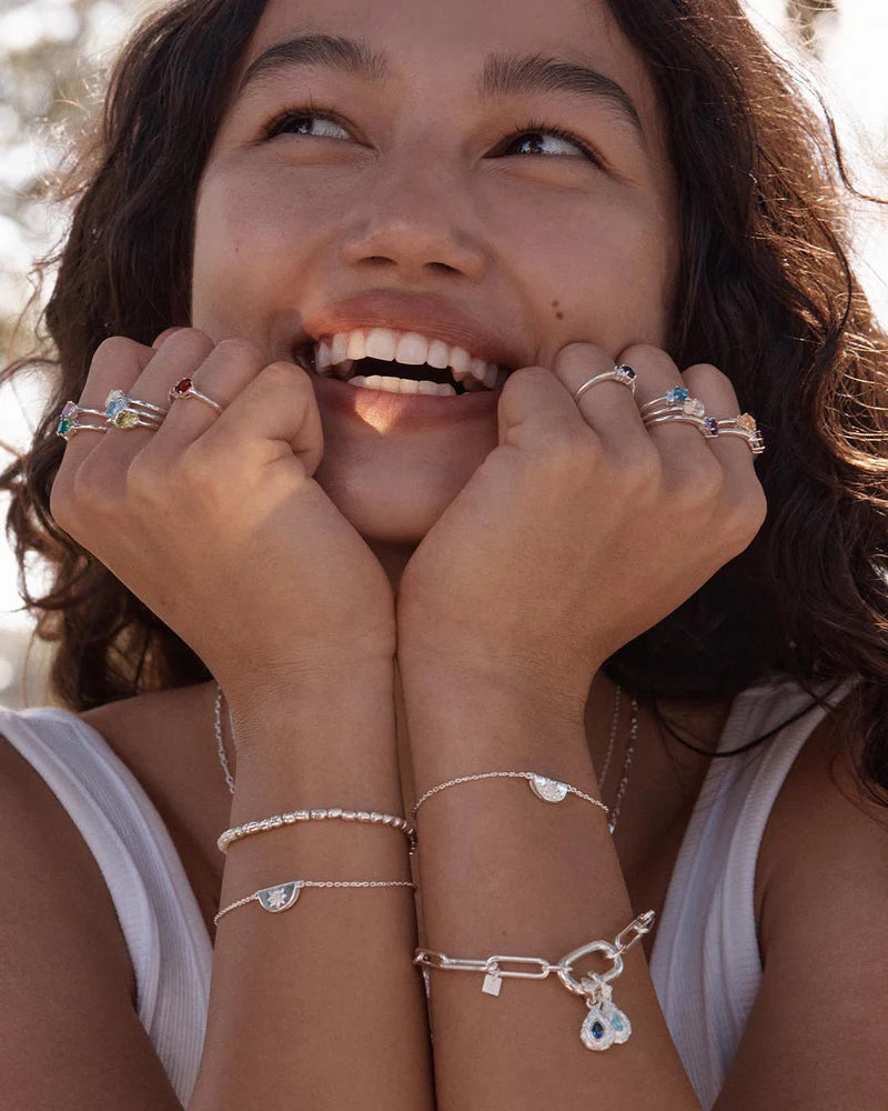 By Charlotte Sterling Silver Lotus Bracelet