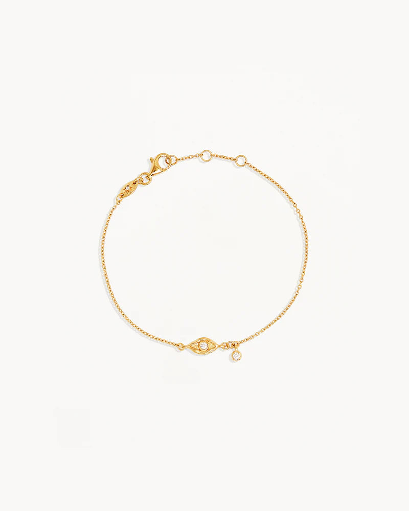 By Charlotte 18k Gold Vermeil I am Protected Bracelet