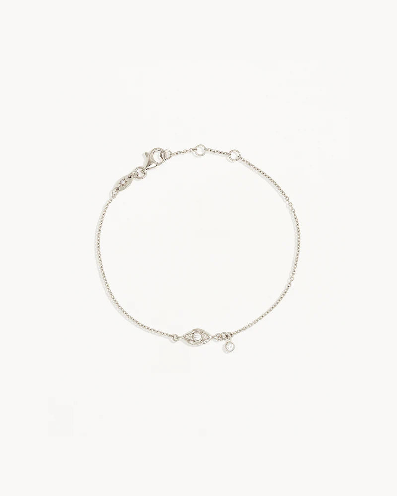 By Charlotte Sterling Silver I am Protected Bracelet