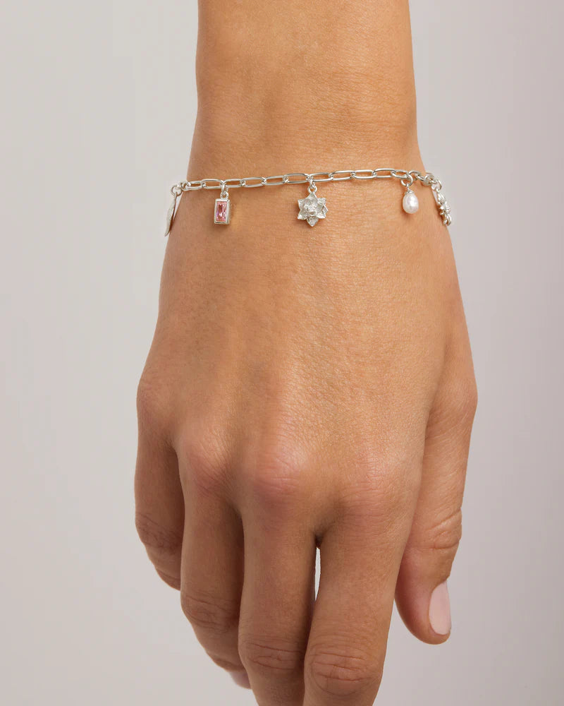By Charlotte Sterling Silver Bloom With Grace Bracelet