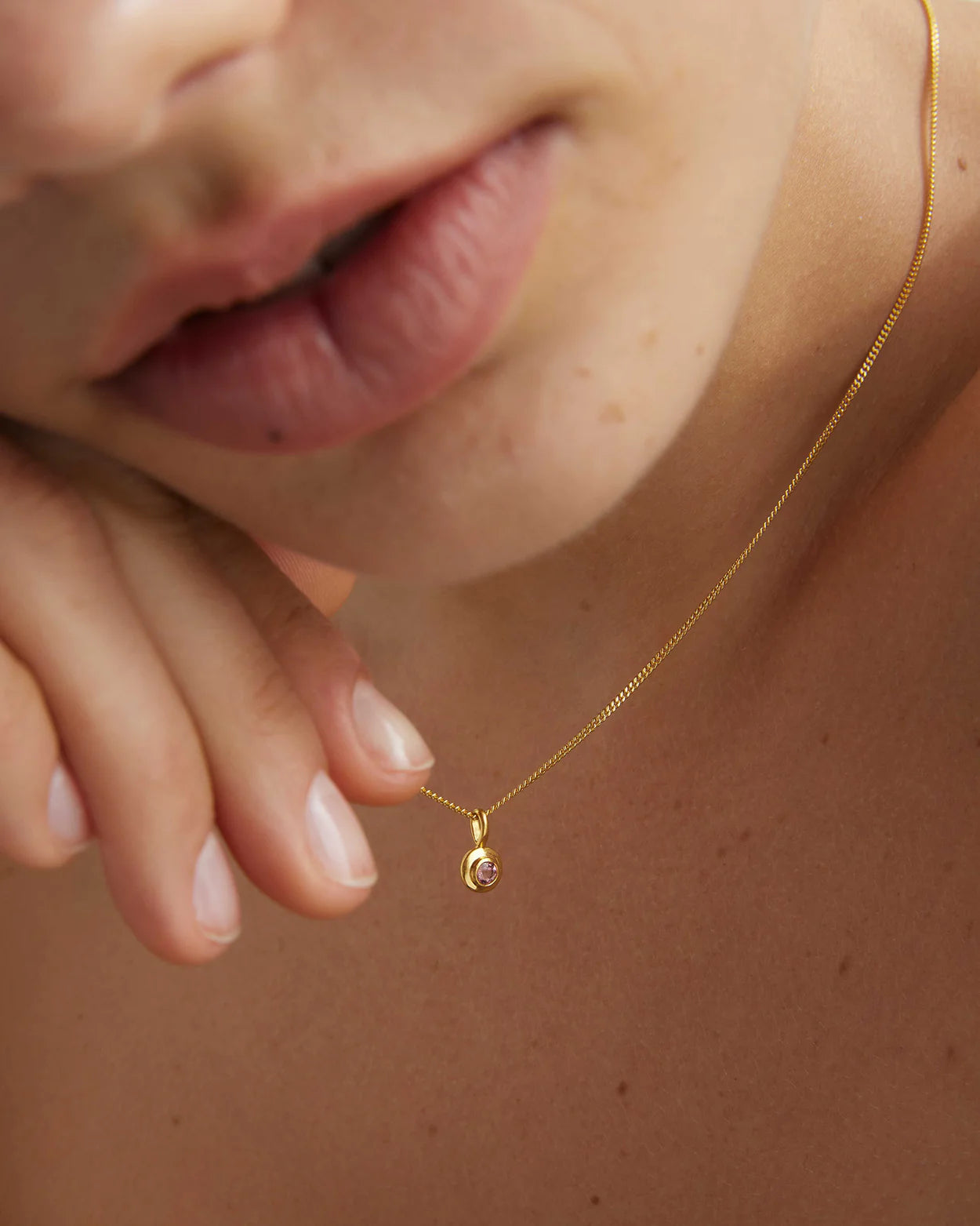 Kirstin Ash Garnet Birthstone - 18k Gold Vermeil