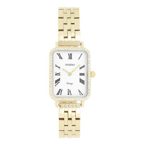 OOZOO Gold/White Watch