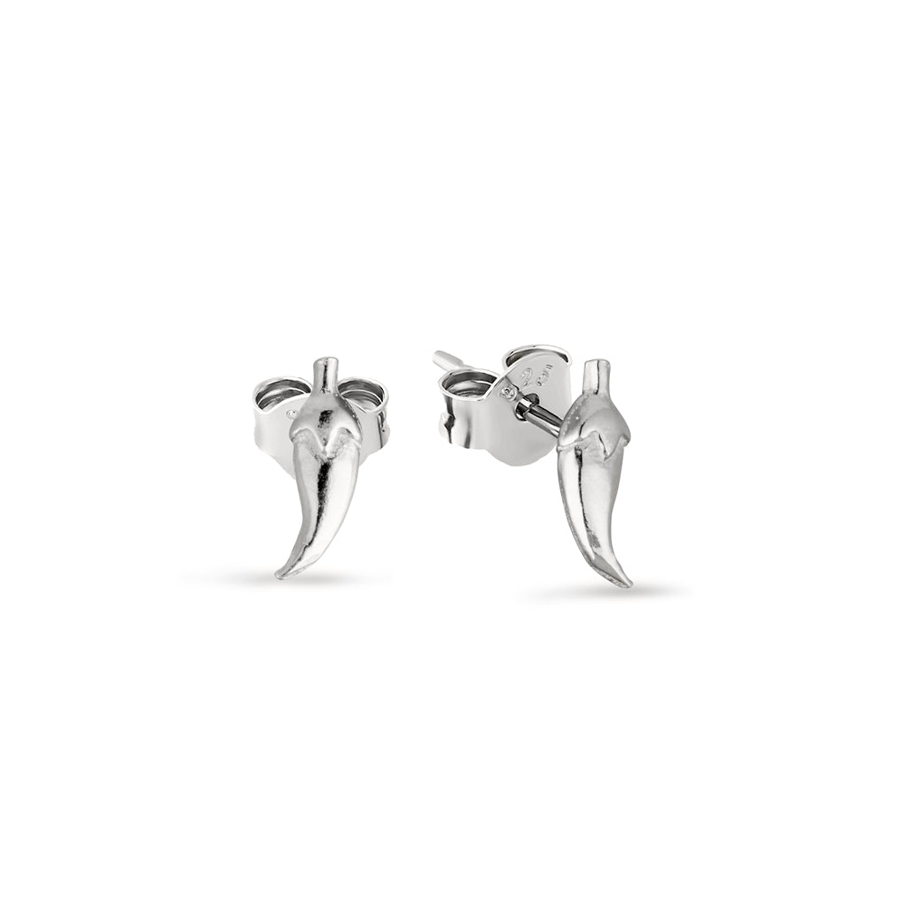 Sterling Silver Mini Chilli Pepper Stud Earrings
