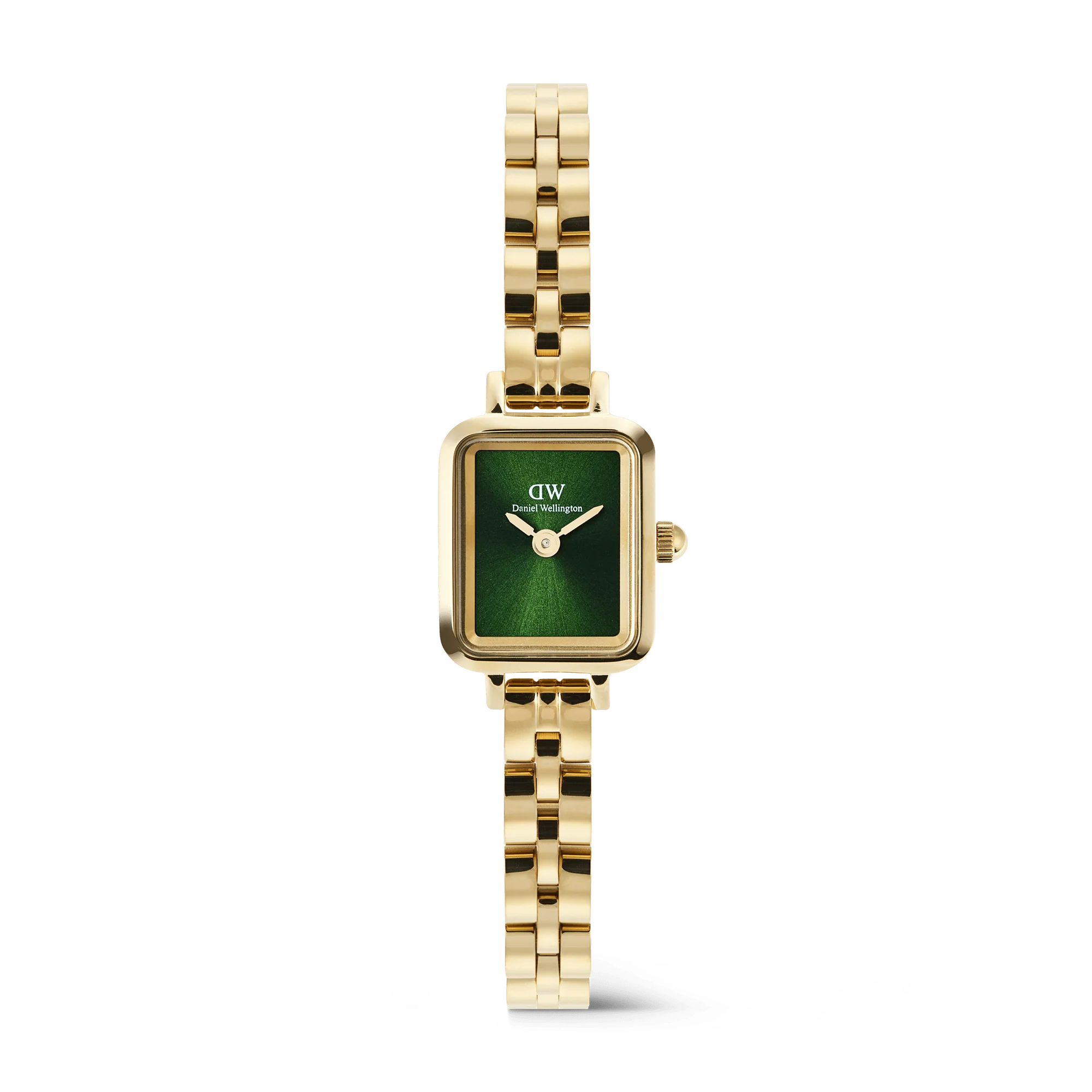 Daniel Wellington Quadro Mini Arch 3-link Emerald Sunray Gold