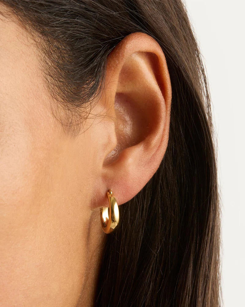 By Charlotte 18k Gold Vermeil Infinite Horizon Small Hoops