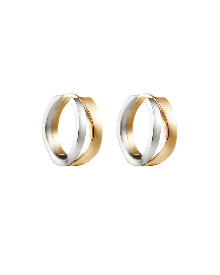 Kirstin Ash Flux Hoops (mixed metal)