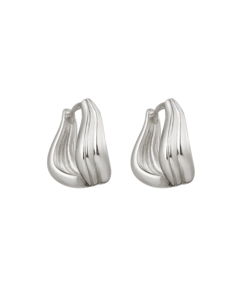 Kirstin Ash Rise Hoops (Sterling Silver)