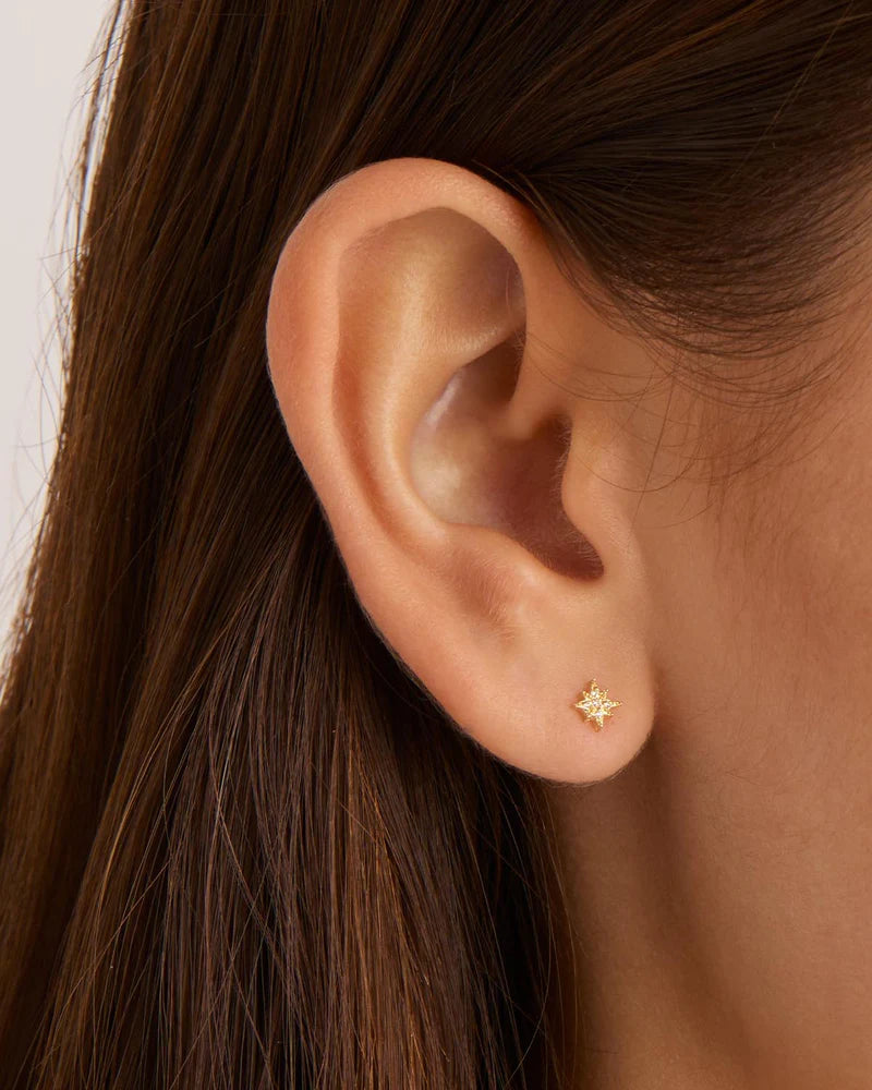 By Charlotte 18k Gold Vermeil Starlight Earrings